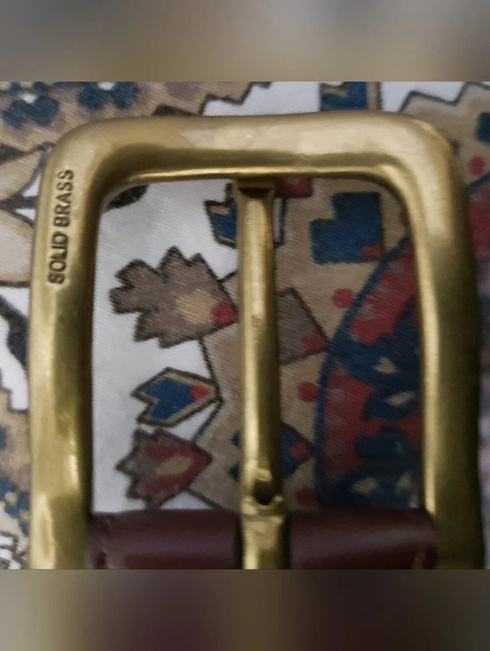 Polo Ralph Lauren Men's Brown Italian Leather Belt Size 42 Brass Buckle